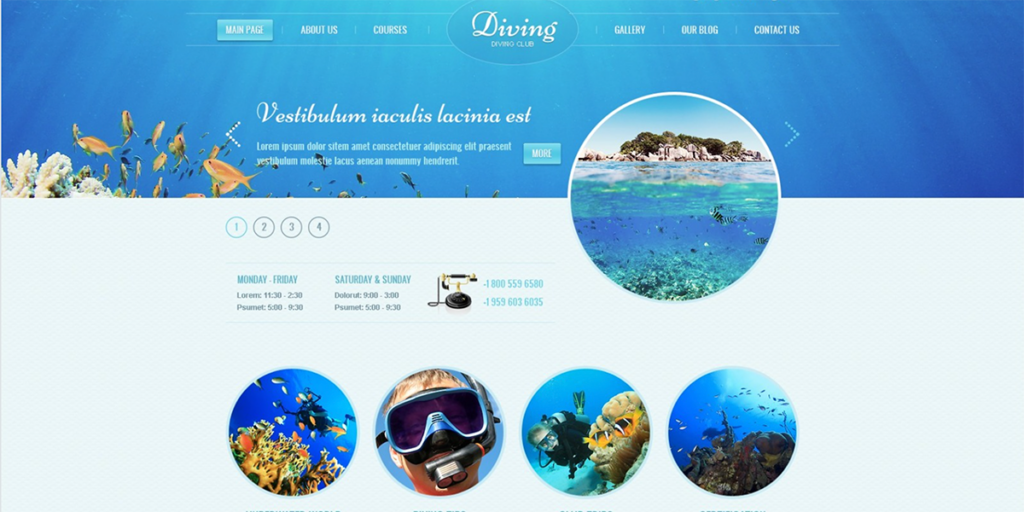 Blue Website Templates