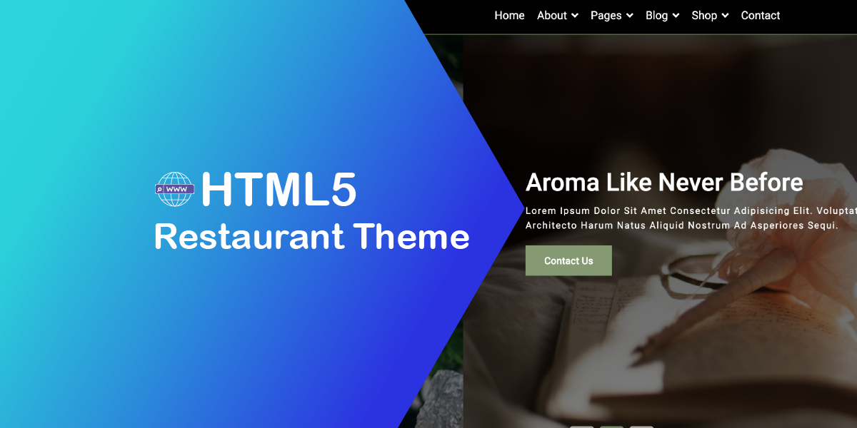Free Restaurant HTML5 Theme: Solid Online Presence