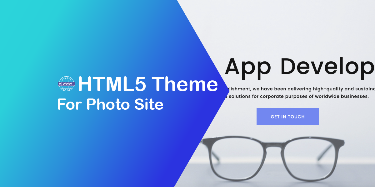 Free Responsive HTML5 Theme for Photo Site -Showcase Your Photos