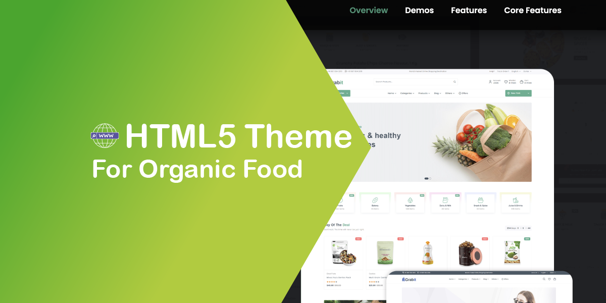Organic Food Free HTML5 Template. Bring Your Agro Website to Life