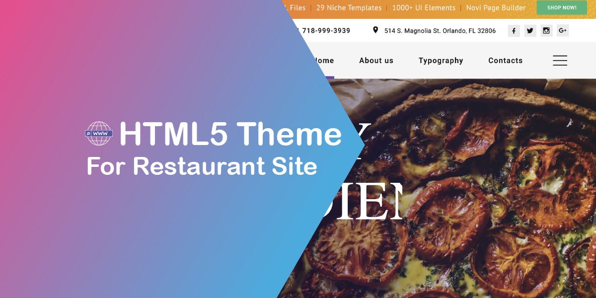 Free HTML5 Theme for Restaurant Site – Scandinavian Design for Gourmets