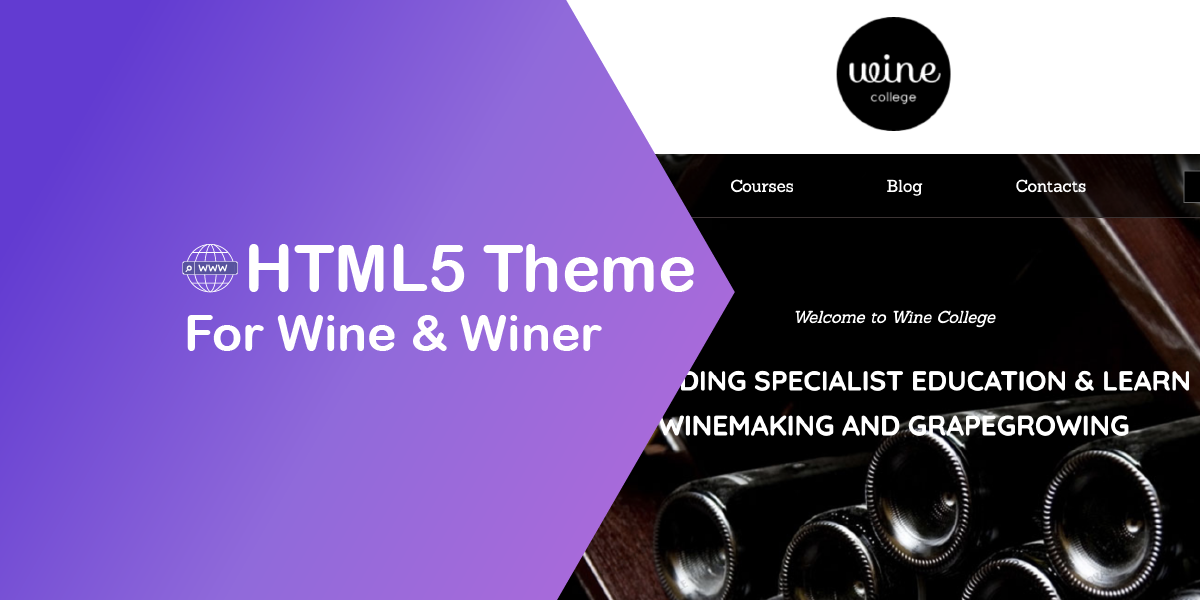 Wine & Winery Free HTML5 Theme
