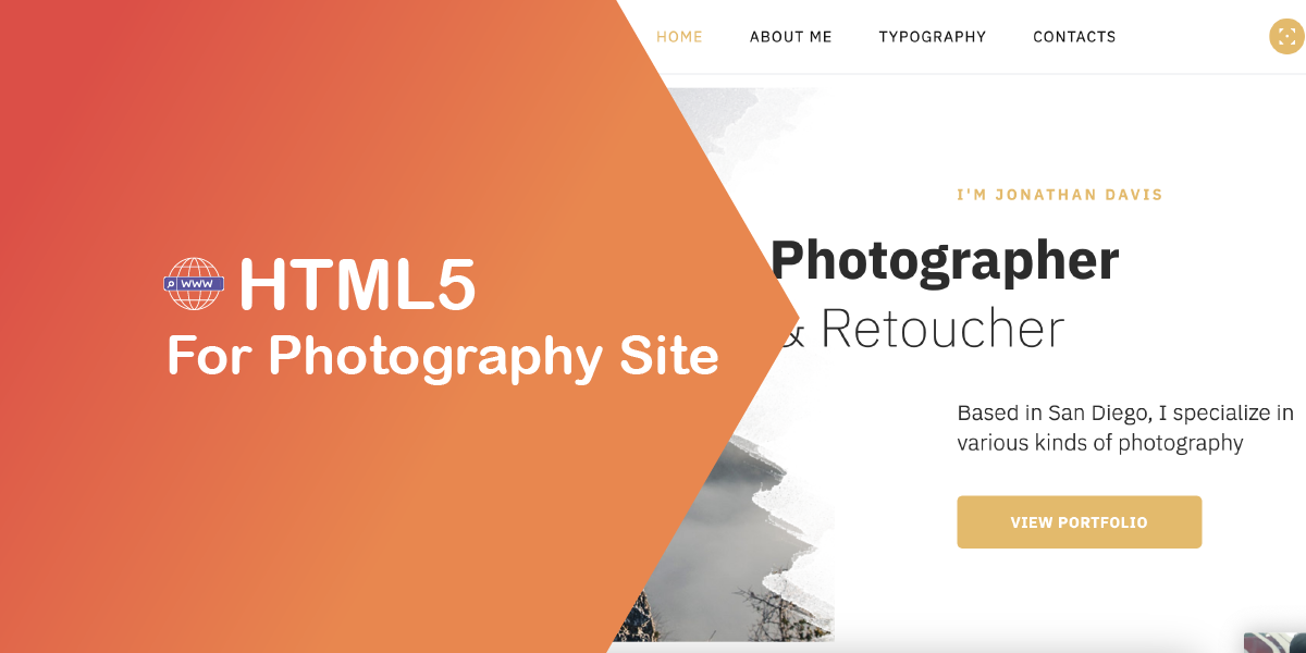 HTML5 Theme for Photography Site