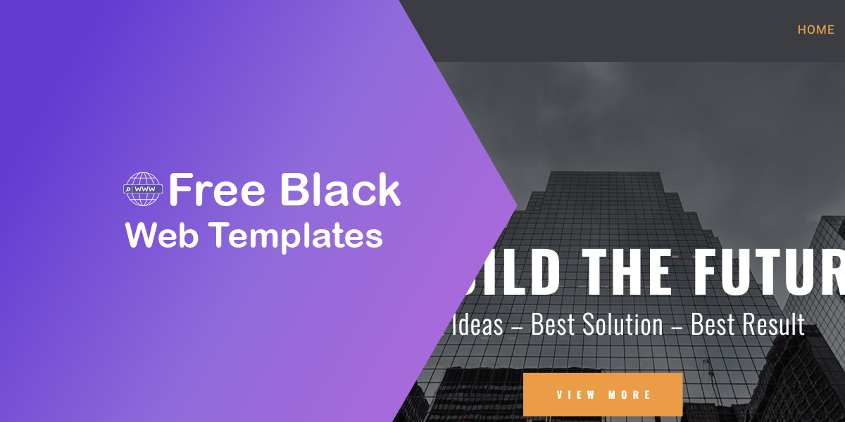 Black Web Templates – Get Free Themes