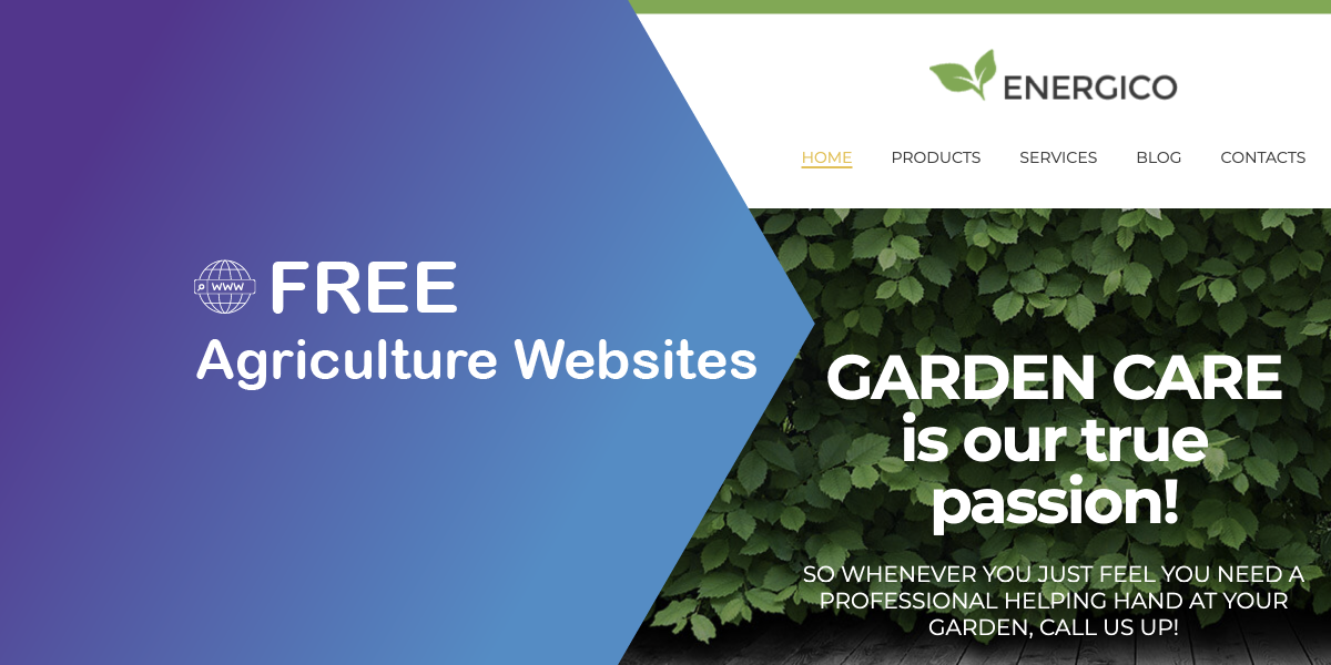 Templates for Agriculture Websites – Free Themes
