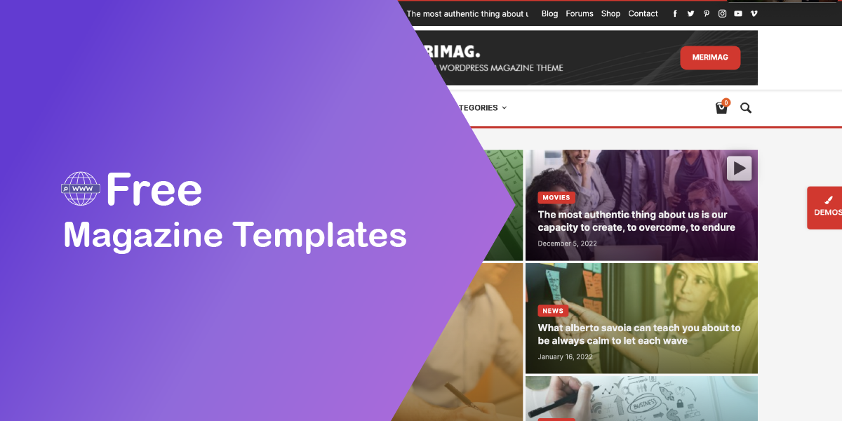 Magazine-Style Web Templates