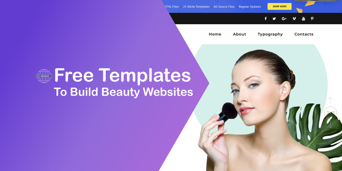 Free Templates to Build Beauty Websites