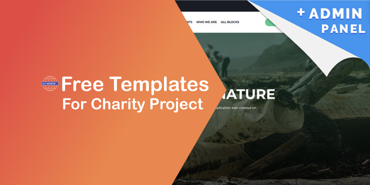 Free Full JavaScript Animated Template for Charity Project