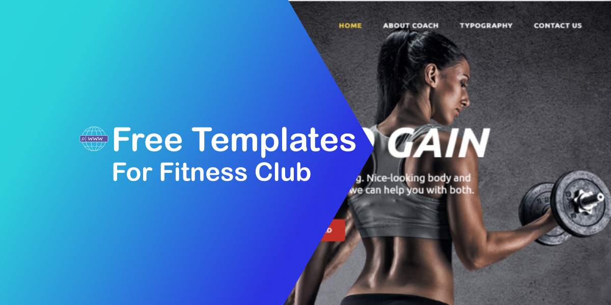 Free Website Template with jQuery Slider for Fitness Club