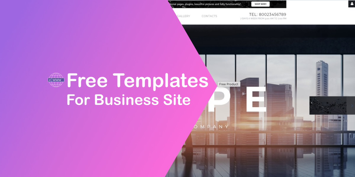 Free Website Template for Business Site with jQuery Slider