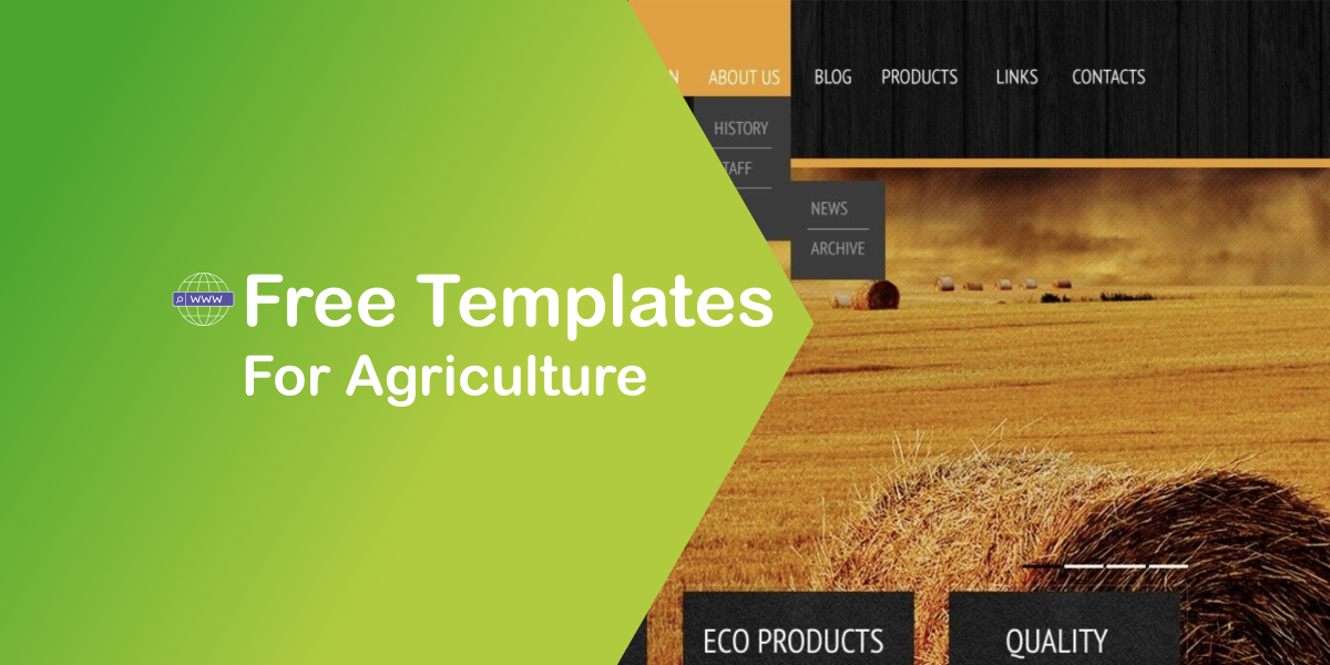 Free Website Template for Agriculture Business