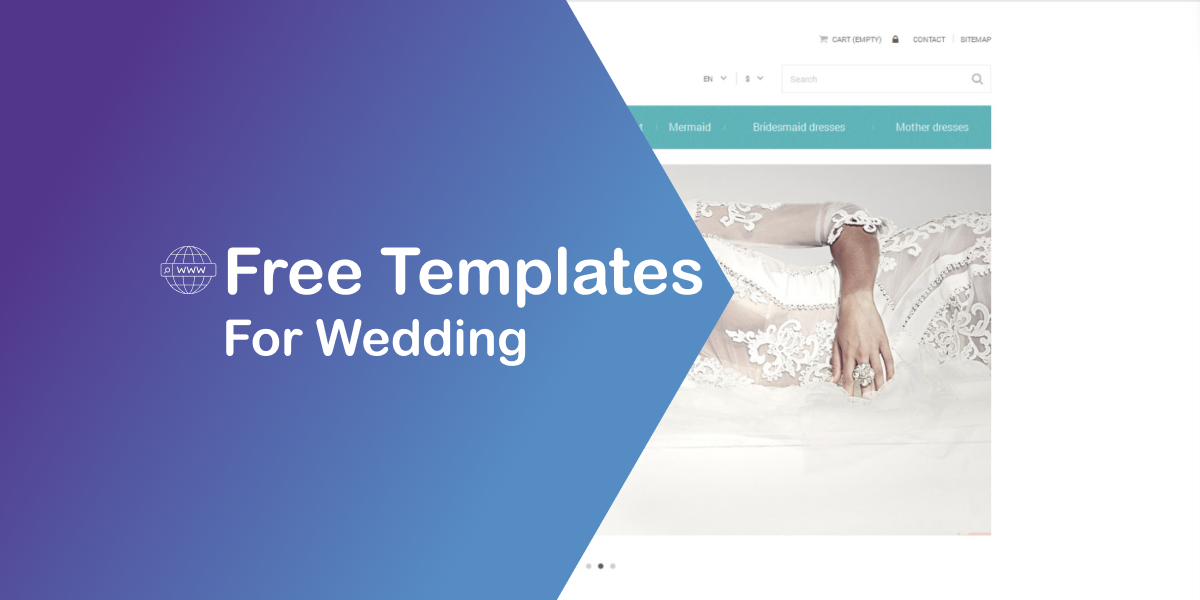 Free Website Template for Wedding Page