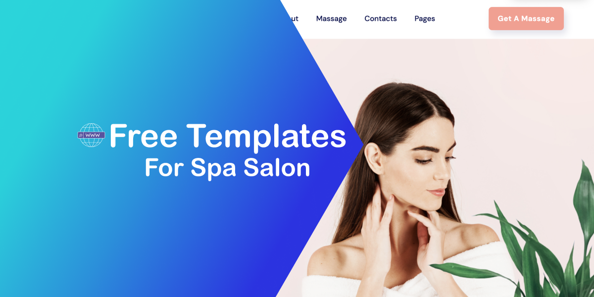 Free Website Template for Spa Salon Site. An Elegant Startup for Your Project
