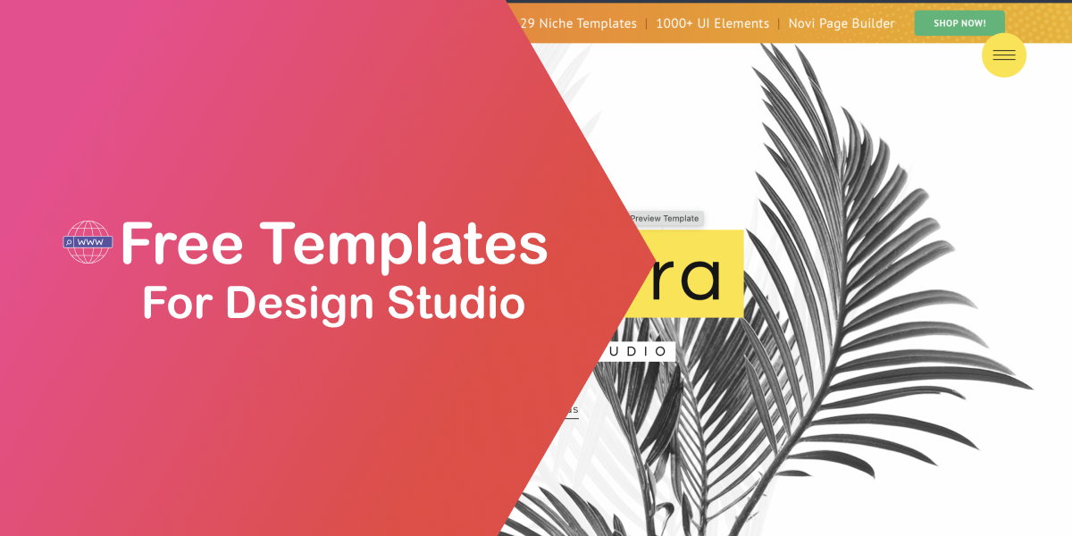 Free Website Template for Design Studio. Your Ideas Shared