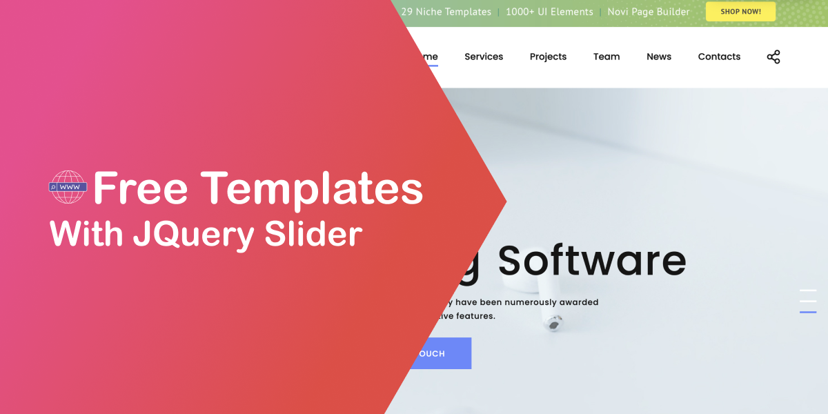 Free Website Template Powered with jQuery Slider for Business Site