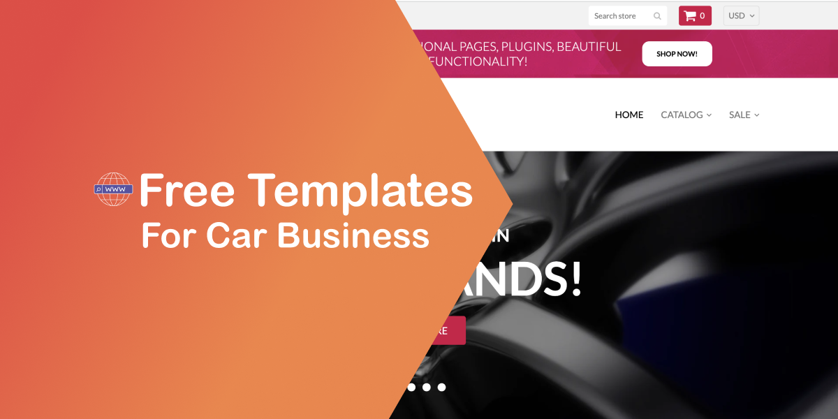 Free Website Template for Car Business
