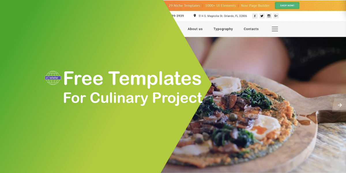 Free Website Template: Culinary Project Launch