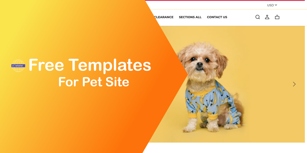 Get Online Fast. Free Website Template for Pet Site